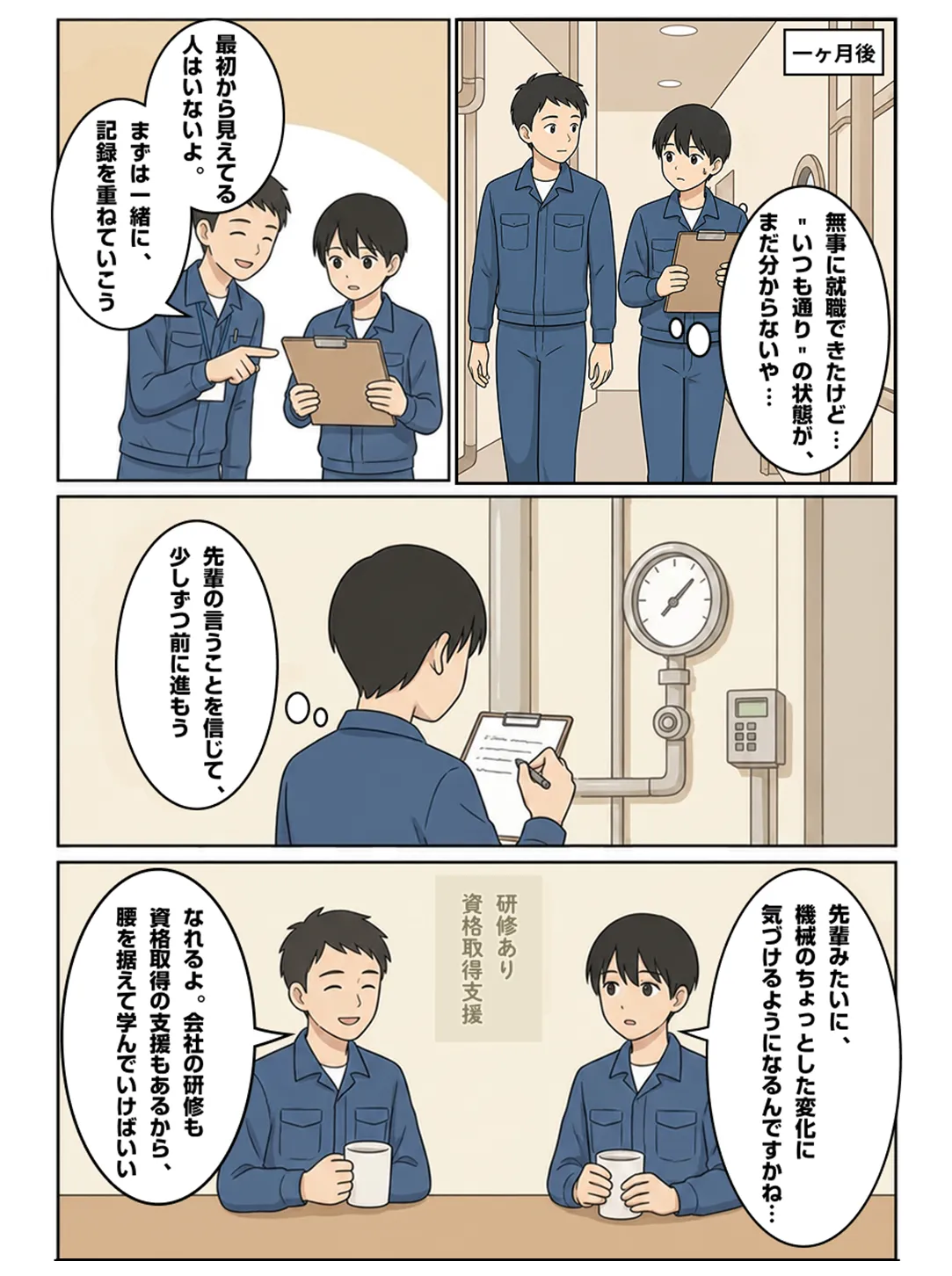 設備管理編のマンガ 3コマ目