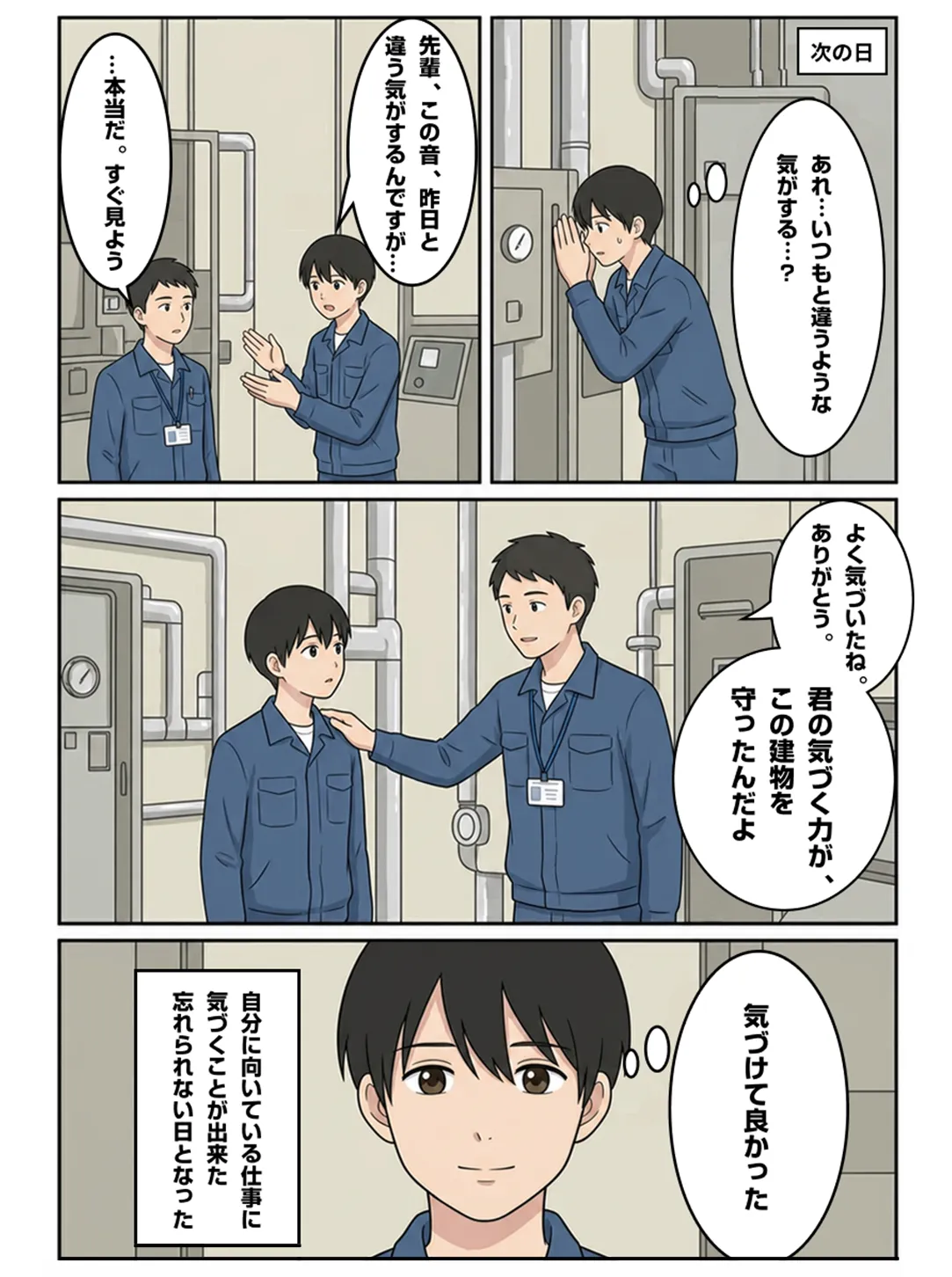 設備管理編のマンガ 4コマ目