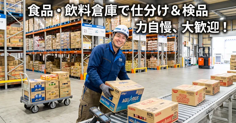 〈月収例:17万円〜圏央道「相模原愛川IC」から車で10分!!飲料や加工食品などの投入、積付け作業