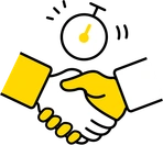 1,270万人以上のワーカー（※1）から最短即日でマッチング